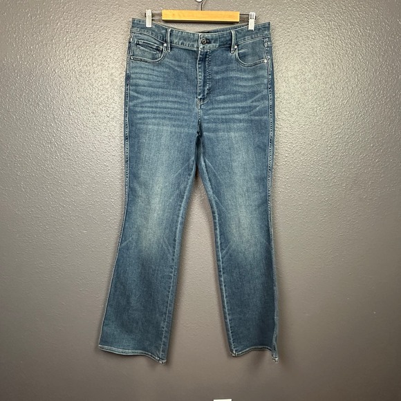 White House Black Market Denim - White House Black Market High Rise Everyday Soft Skinny Flare Jeans - 14